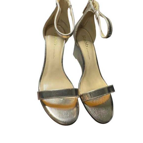 Rohb By Joyce Azria Rose Gold Heel Sandals For Women Size 7.5 NWOB - Picture 2 of 8